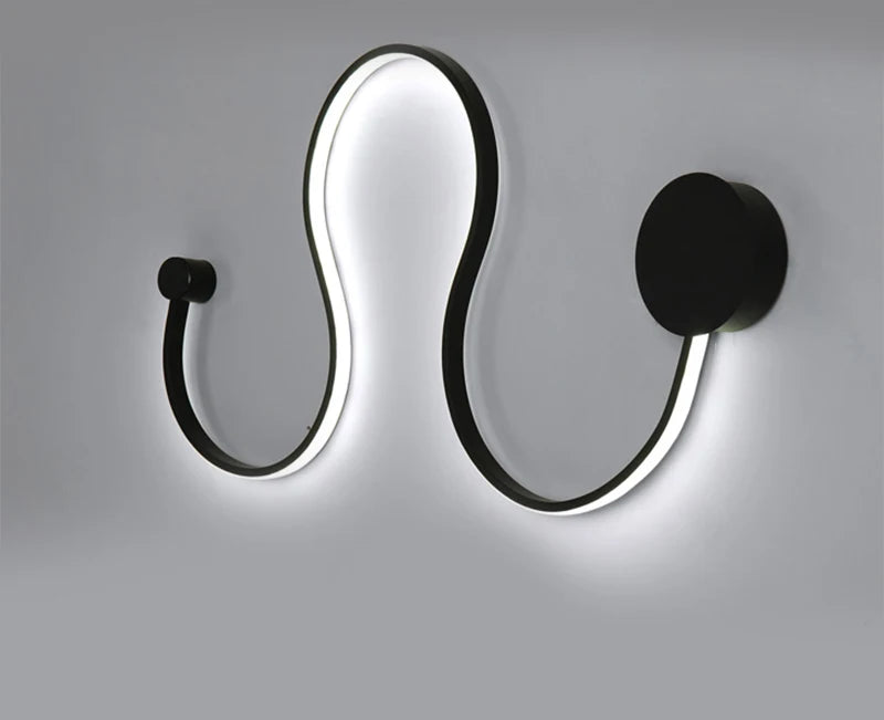 Modern Black White RGB LED Wall Lamps