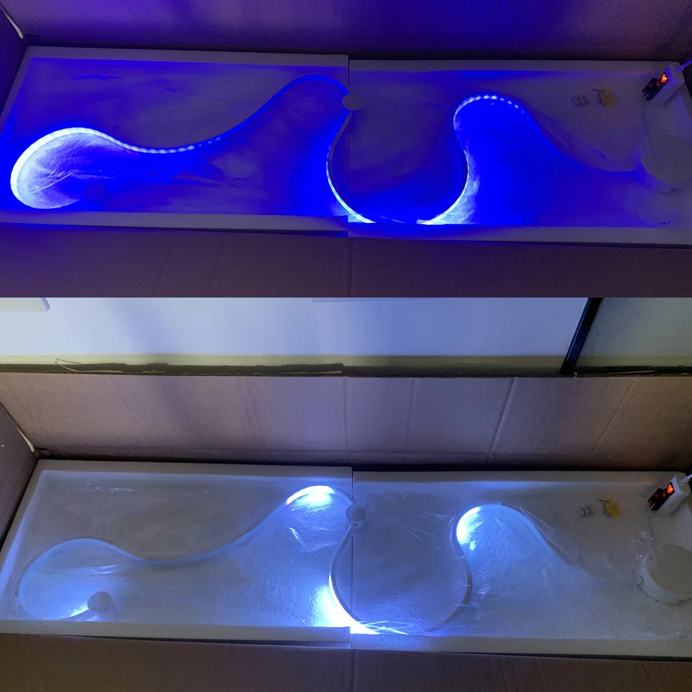 Modern Black White RGB LED Wall Lamps