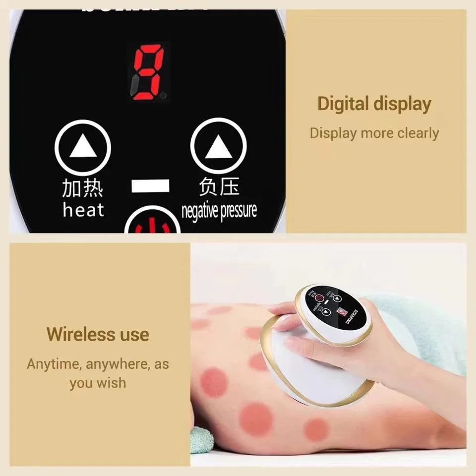 YUKUI Smart Cupping & Gua Sha Massager | Heated Suction & Anti-Cellulite Therapy