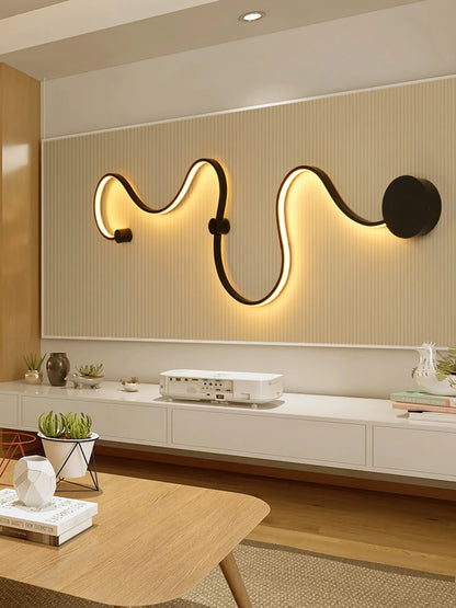 Modern Black White RGB LED Wall Lamps