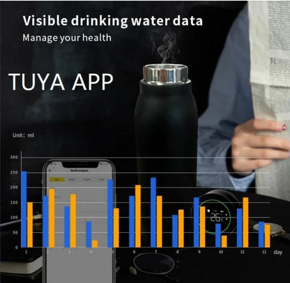 Tuya Smart Hydration Bottle with Bluetooth | Drink Reminder & Temperature Display