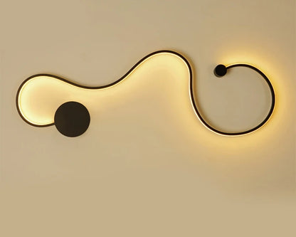 Modern Black White RGB LED Wall Lamps