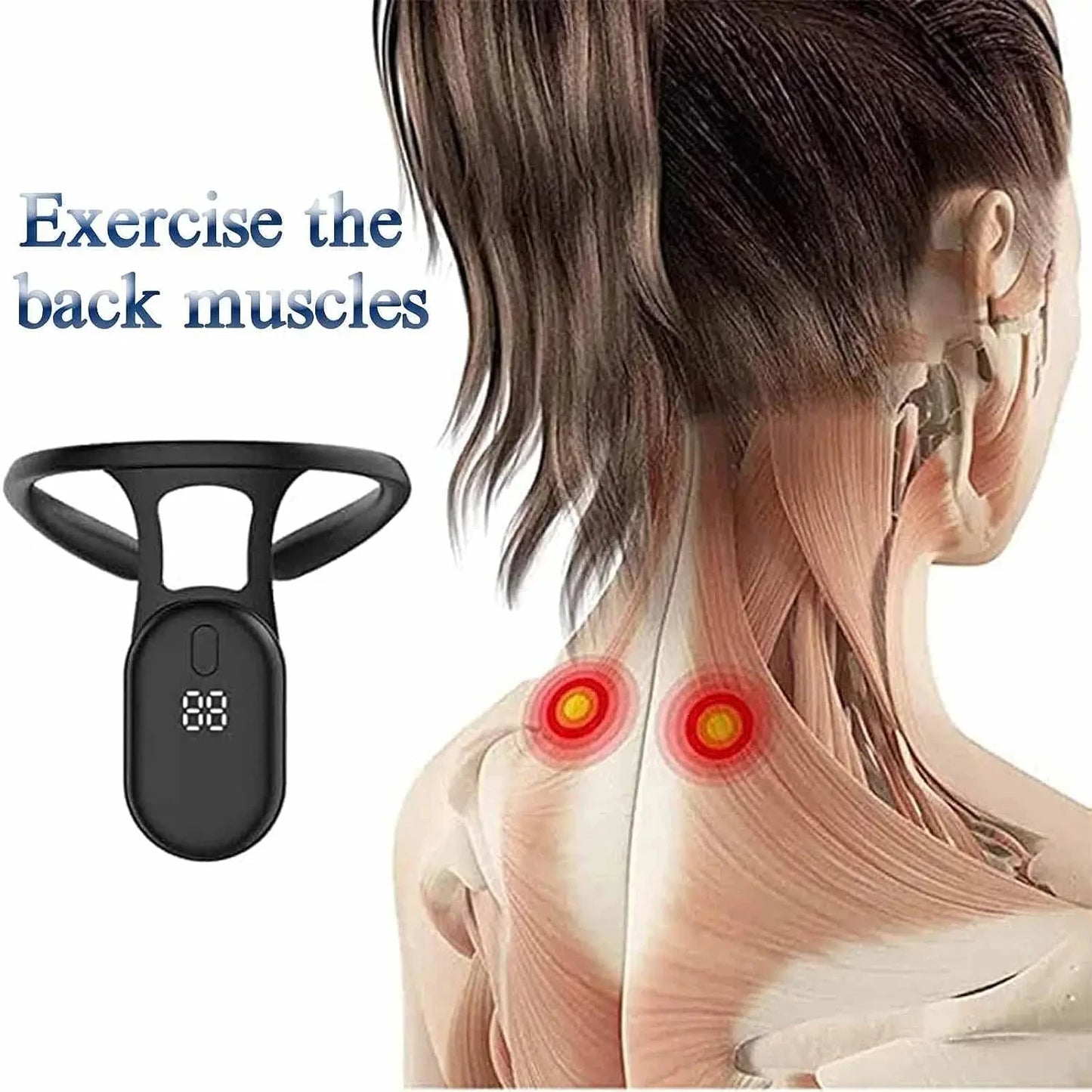 Ultrasonic Neck & Lymphatic Massager – Posture & Back Support