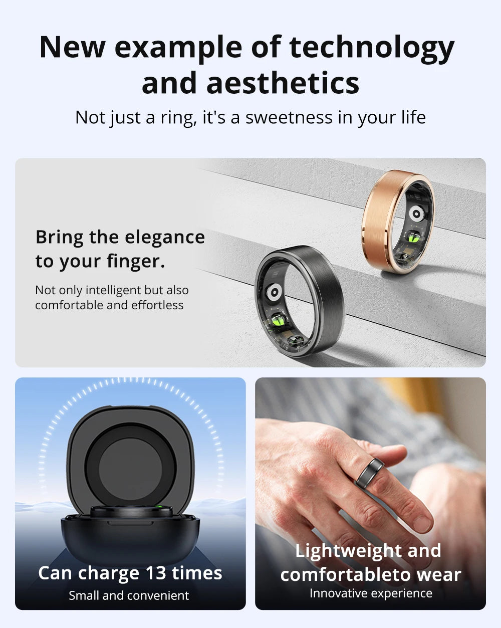 COLMI R03 Smart Ring | 39-Day Battery, Health Tracking & 5ATM Waterproof