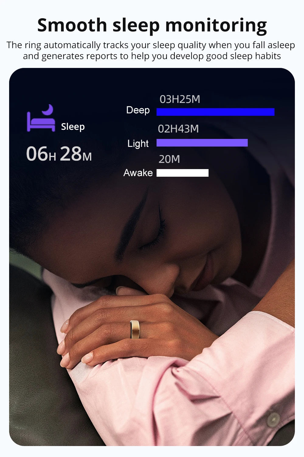 COLMI R03 Smart Ring | 39-Day Battery, Health Tracking & 5ATM Waterproof