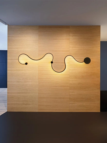Modern Black White RGB LED Wall Lamps
