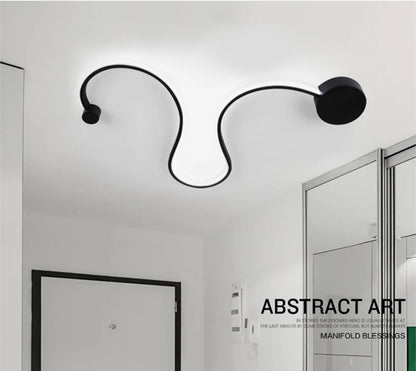 Modern Black White RGB LED Wall Lamps