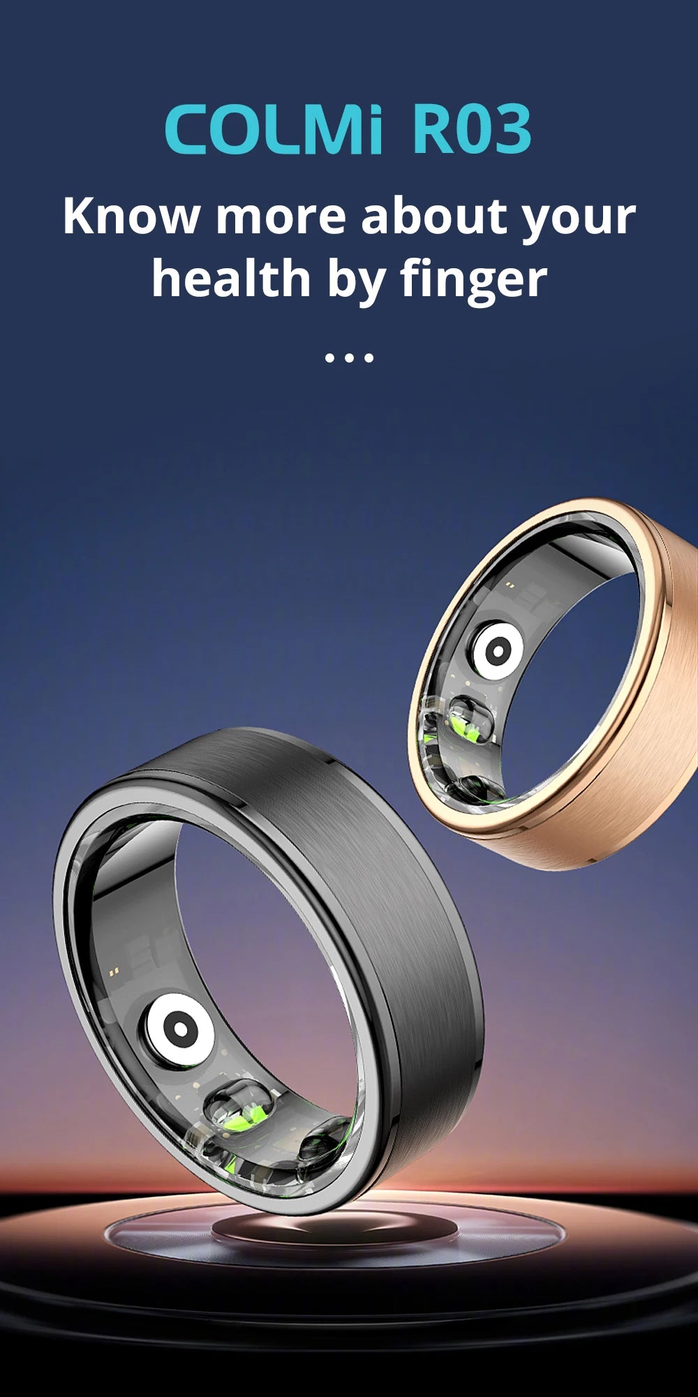 COLMI R03 Smart Ring | 39-Day Battery, Health Tracking & 5ATM Waterproof