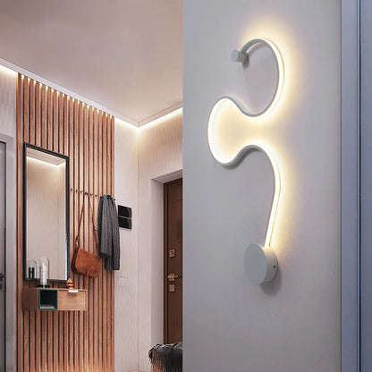 Modern Black White RGB LED Wall Lamps