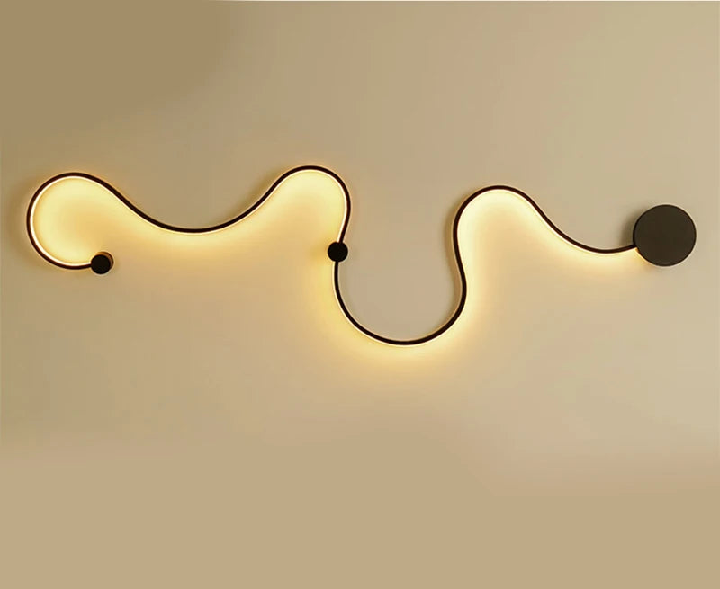 Modern Black White RGB LED Wall Lamps