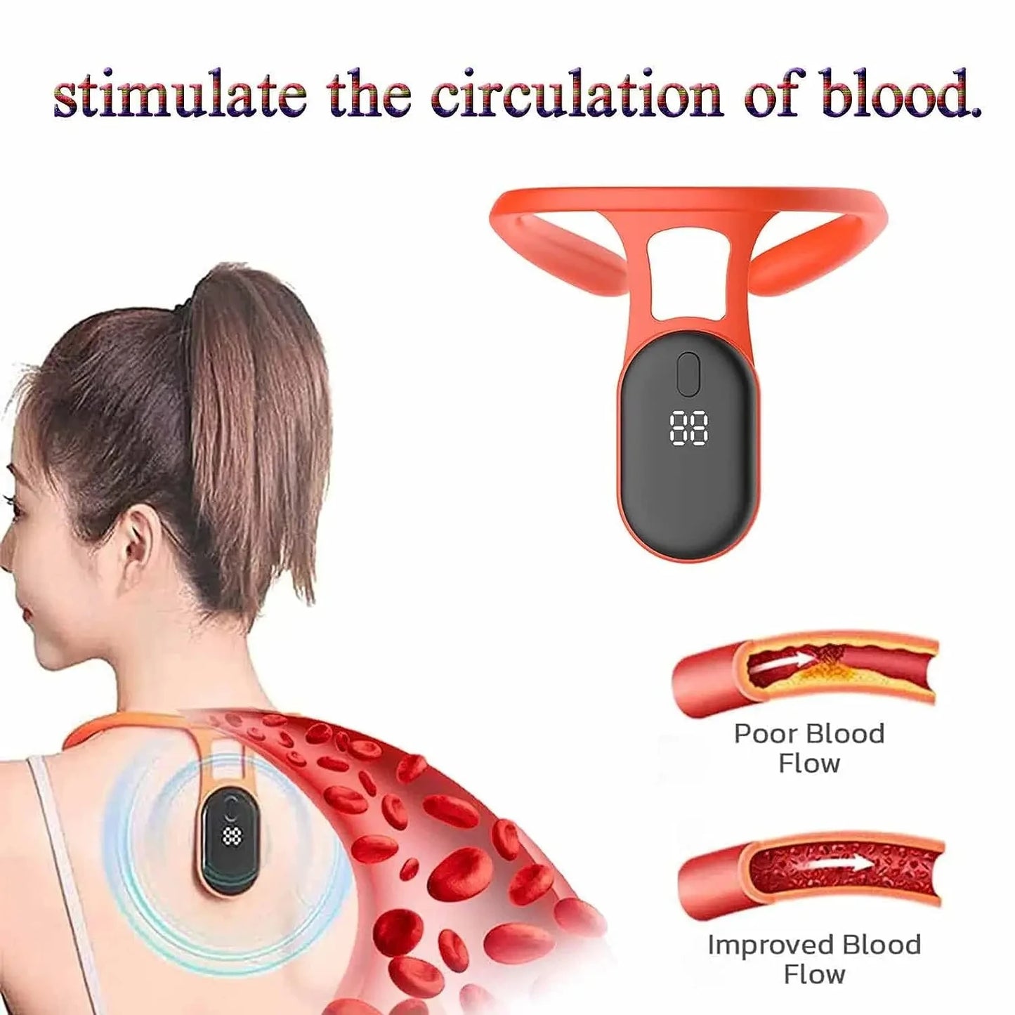 Ultrasonic Neck & Lymphatic Massager – Posture & Back Support