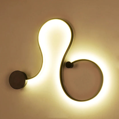 Modern Black White RGB LED Wall Lamps