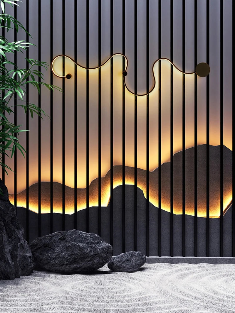 Modern Black White RGB LED Wall Lamps