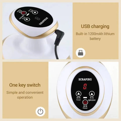 YUKUI Smart Cupping & Gua Sha Massager | Heated Suction & Anti-Cellulite Therapy